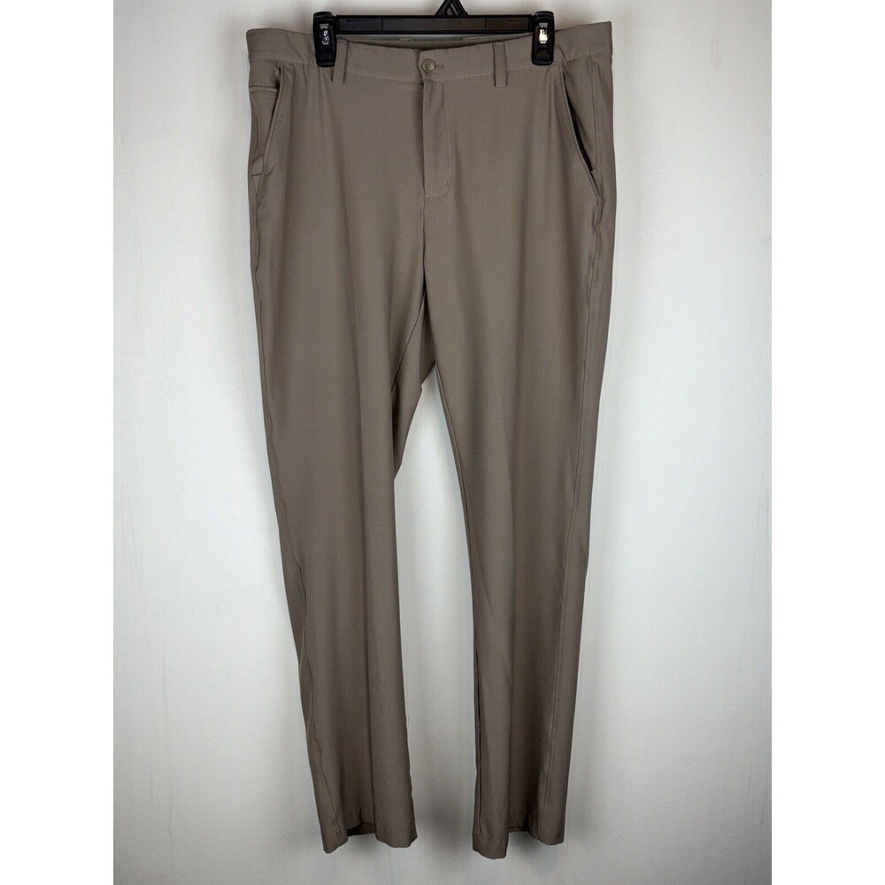 Greg‎ Norman ML75 Micro Lux Golf Pant - Bamboo - Size 35W x 32L Khaki Stretch